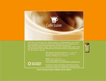 Tablet Screenshot of cafe-luise-ffo.de